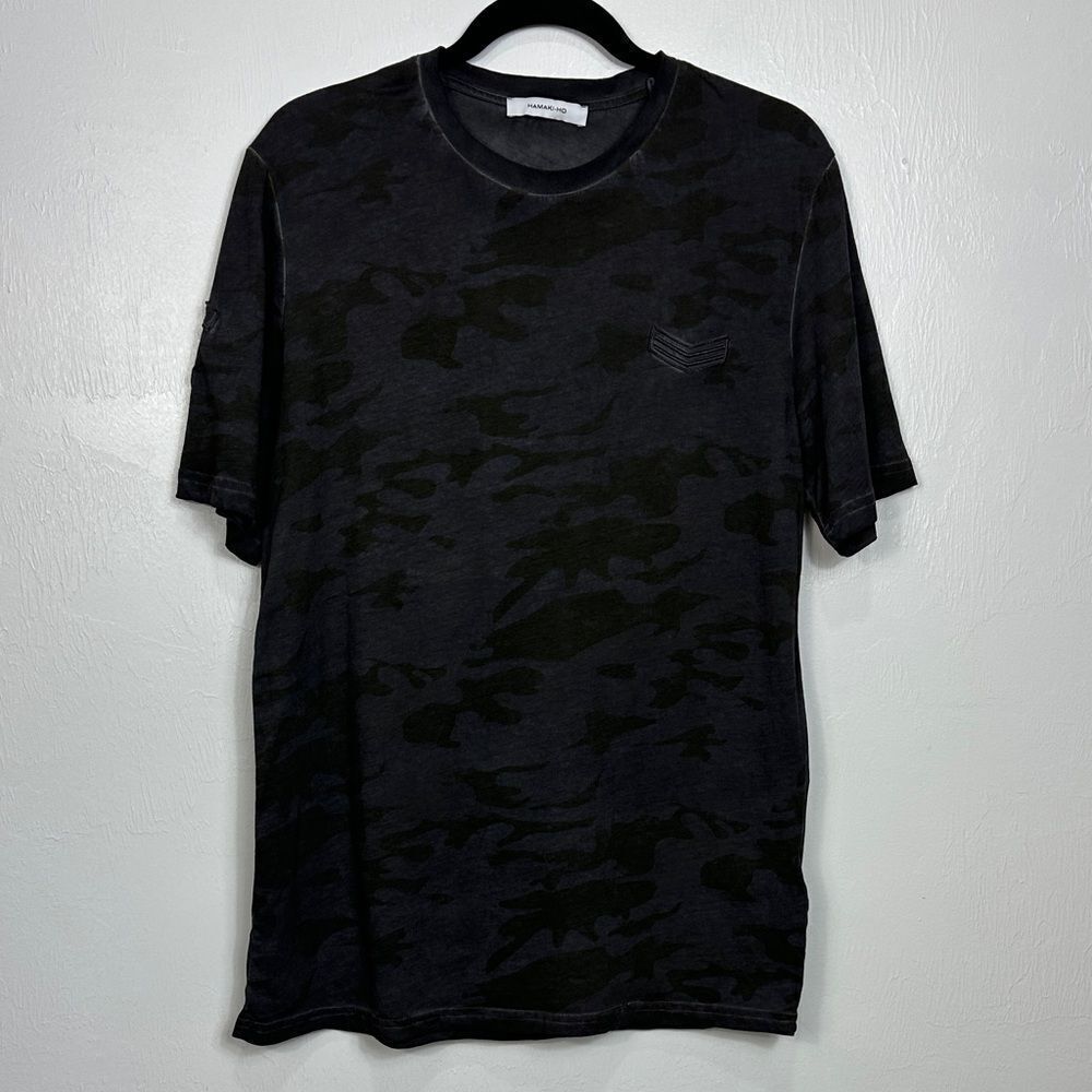 Hamaki-Ho Men's Cotton Camouflage Print Short Sleeve T-Shirt Size XL